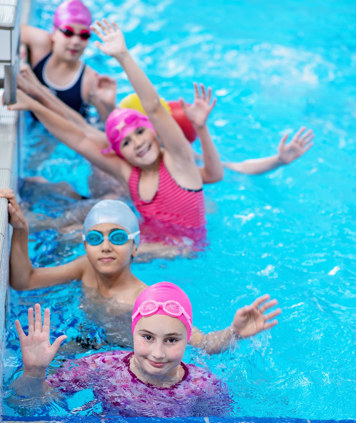 Swim4Fun swimming school group lesson in Vienna with experienced instructors and happy students